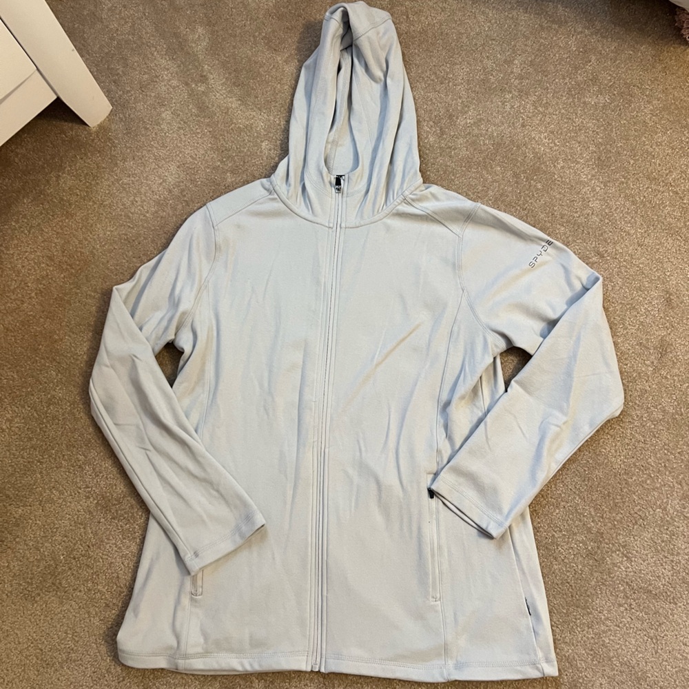 Spyder Soft Gray Hooded Jacket